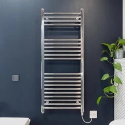 Ecostrad Fina-E Electric Towel Rail - Chrome