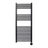 Ecostrad Fina-E IQ WiFi Electric Towel Rail - Black 400w (500 X 1200mm)