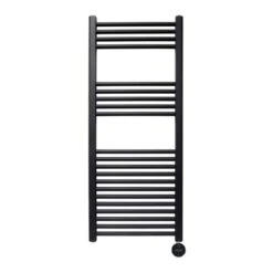 Ecostrad Fina-E IQ WiFi Electric Towel Rail - Black 400w (500 X 1200mm)