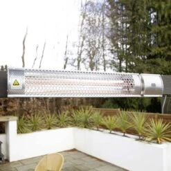 Ecostrad Sunglo Infrared Patio Heater - Silver 2kW With Remote -Astral Moda Shop 401a9575 1