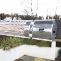 Ecostrad Sunglo Infrared Patio Heater - Silver 2kW With Remote -Astral Moda Shop 401a9578 1