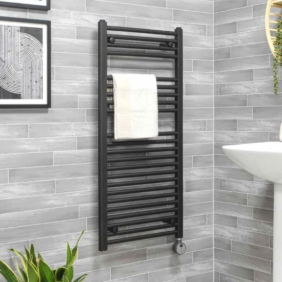 Ecostrad Fina-E Thermostatic Electric Towel Rail - Anthracite 6 Ecostrad Fina-E Thermostatic Electric Towel Rail - Anthracite - Image 4
