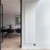 Ecostrad Adesso IQ WiFi Vertical Designer Electric Radiators – White -Astral Moda Shop adesso verticle white