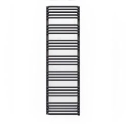 Terma Alex ONE Designer Electric Towel Rails - Grey -Astral Moda Shop alex one 1580x50 modern grey straight on 2 1 1