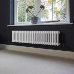Ecostrad Allerton IQ WiFi Low Triple Column Electric Radiator - White -Astral Moda Shop allerton iq triple l h w 1190x300 01.jpg