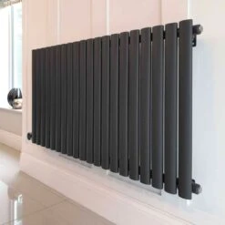 Ecostrad Allora IQ WiFi Designer Electric Radiator - Anthracite 300w (415 X 635mm) -Astral Moda Shop allora anthracite horizontal 1 2