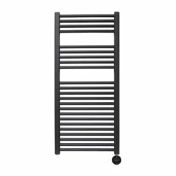 Ecostrad Fina-E IQ WiFi Electric Towel Rail - Black 300w (500 X 1100mm)