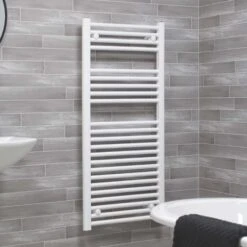 Ecostrad Fina-E Electric Towel Rail - White -Astral Moda Shop basic 2
