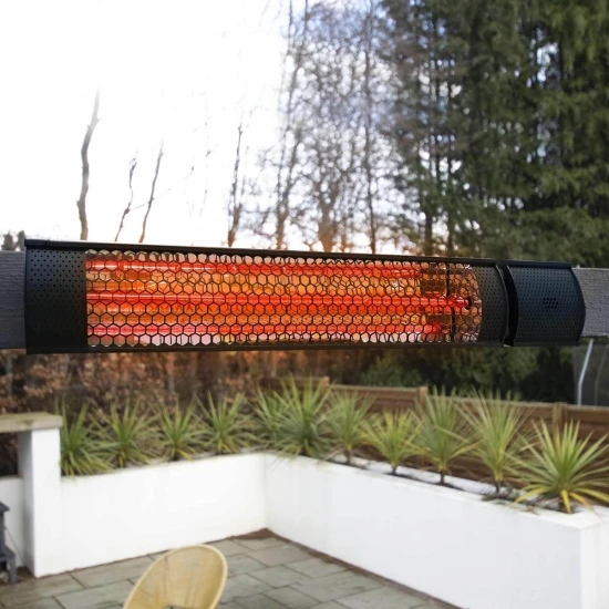 Ecostrad Sunglo Infrared Patio Heater - Black 3 Ecostrad Sunglo Infrared Patio Heater - Black