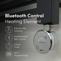 Ecostrad Cube Bluetooth Electric Towel Rail - Anthracite 600w (500 X 1200mm) 10 Ecostrad Cube Bluetooth Electric Towel Rail - Anthracite 600w (500 X 1200mm) -Astral Moda Shop black or anthracite bluetooth usp 1