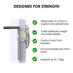 Bullfix Universal Plasterboard Fixings - Pro Pack (24) -Astral Moda Shop bullfix uni designed for strength 1 edit 2
