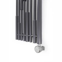 Terma Cane E Vertical Designer Electric Radiators - Anthracite -Astral Moda Shop cane e modern grey 3