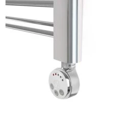 Terma Leo MEG Thermostatic Electric Towel Rail - Chrome 400w (500 X 1600mm) -Astral Moda Shop close up shot meg element 3