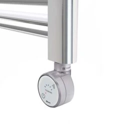 Terma Leo MOA Blue Thermostatic Electric Towel Rail - Chrome 300w (500 X 1200mm) 6 Terma Leo MOA Blue Thermostatic Electric Towel Rail - Chrome 300w (500 X 1200mm) -Astral Moda Shop close up shot moa blue element 2