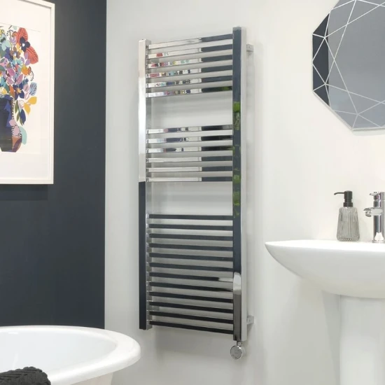Ecostrad Cube Bluetooth Electric Towel Rail - Chrome 6 Ecostrad Cube Bluetooth Electric Towel Rail - Chrome - Image 4