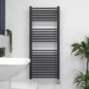 Ecostrad Cube IQ WiFi Electric Towel Rails - Anthracite 2 Ecostrad Cube IQ WiFi Electric Towel Rails - Anthracite -Astral Moda Shop cube anthracite 500x1200 iq face