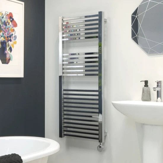 Ecostrad Cube Thermostatic Towel Rail - Chrome 6 Ecostrad Cube Thermostatic Towel Rail - Chrome - Image 4