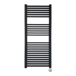 Ecostrad Cube Bluetooth Electric Towel Rail - Anthracite -Astral Moda Shop cube anthracite bluetooth front 500x1200