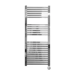 Ecostrad Cube Bluetooth Electric Towel Rail - Chrome 17 Ecostrad Cube Bluetooth Electric Towel Rail - Chrome -Astral Moda Shop cube bluetooth chrome front 500x1200