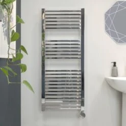Ecostrad Cube IQ WiFi Electric Towel Rails - Chrome