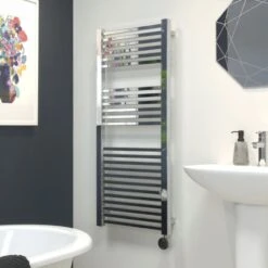 Ecostrad Cube IQ WiFi Electric Towel Rails - Chrome -Astral Moda Shop cube iq2