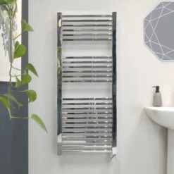 Ecostrad Cube Bluetooth Electric Towel Rail - Chrome