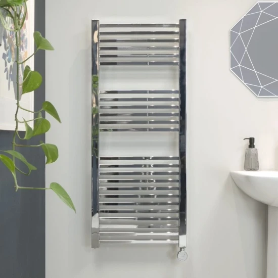 Ecostrad Cube Bluetooth Electric Towel Rail - Chrome 3 Ecostrad Cube Bluetooth Electric Towel Rail - Chrome