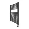 Ecostrad Cube IQ WiFi Electric Towel Rail - Anthracite 400w (500 X 800mm) -Astral Moda Shop cube wifi anthracite 500x800 cutout 2