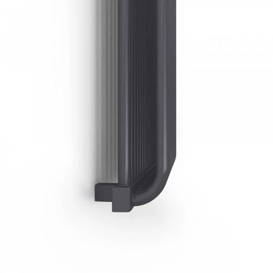 Terma Delfin E Designer Electric Radiator - Anthracite 800w (1020 X 440mm) 4 Terma Delfin E Designer Electric Radiator - Anthracite 800w (1020 X 440mm) - Image 2