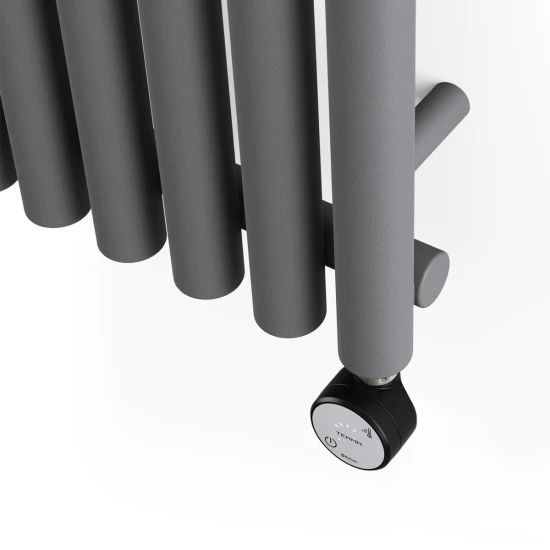 Terma Rolo E Vertical Designer Electric Radiator - Modern Grey 800w (370 X 1800mm) - Image 4