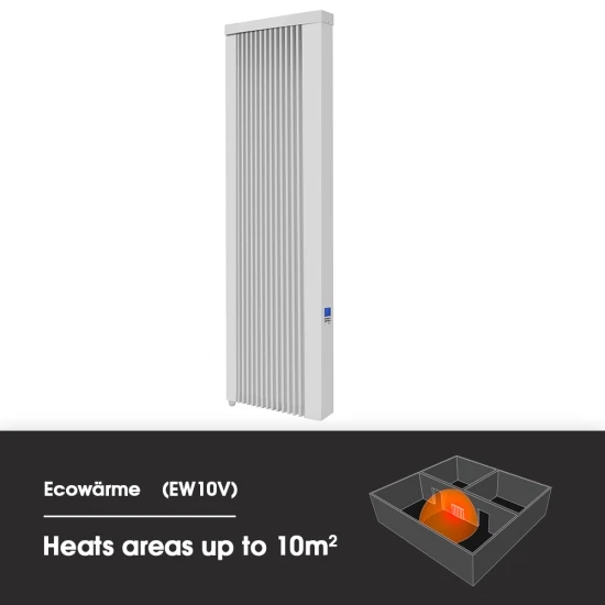 Ecostrad Ecowärme Vertical Electric Radiator - White 1000w 4 Ecostrad Ecowärme Vertical Electric Radiator - White 1000w - Image 2