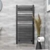 Ecostrad Fina-E Electric Towel Rail - Anthracite -Astral Moda Shop fina anthracite 500x1100 basic face 1