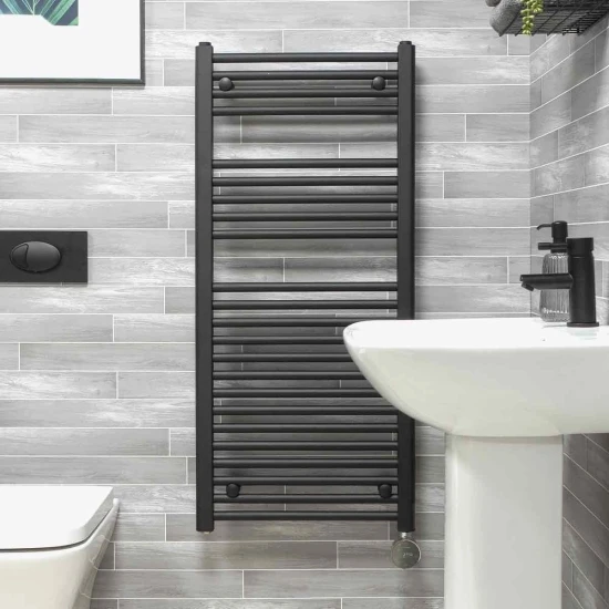 Ecostrad Fina-E IQ WiFi Electric Towel Rail - Anthracite 200w (500 X 800mm) 4 Ecostrad Fina-E IQ WiFi Electric Towel Rail - Anthracite 200w (500 X 800mm) - Image 2