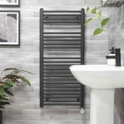 Ecostrad Fina-E Bluetooth Electric Towel Rail - Anthracite