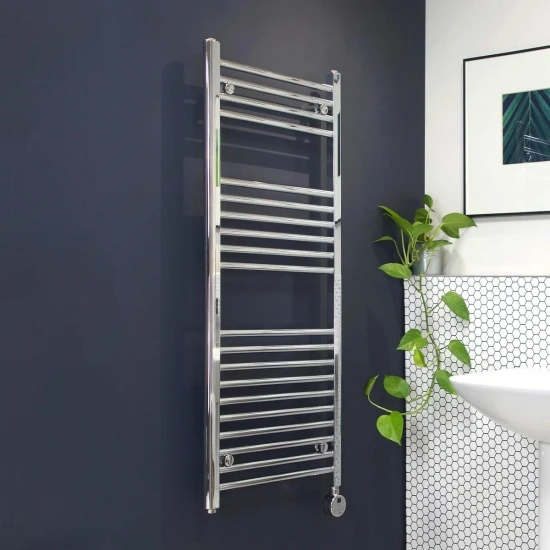 Ecostrad Fina-E Thermostatic Electric Towel Rail - Chrome 200w (300 X 1100mm) 5 Ecostrad Fina-E Thermostatic Electric Towel Rail - Chrome 200w (300 X 1100mm) - Image 3