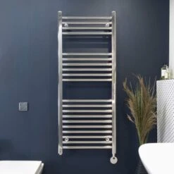 Ecostrad Fina-E Thermostatic Electric Towel Rail - Chrome 200w (500 X 800mm) 7 Ecostrad Fina-E Thermostatic Electric Towel Rail - Chrome 200w (500 X 800mm) -Astral Moda Shop fina chrome 500x1200 digital face 1