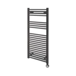 Ecostrad Fina-E Thermostatic Electric Towel Rail - Anthracite 300w (500 X 1100mm)