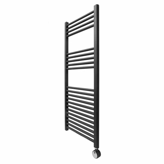 Ecostrad Fina-E Thermostatic Electric Towel Rail - Black 400w (500 X 1200mm) 3 Ecostrad Fina-E Thermostatic Electric Towel Rail - Black 400w (500 X 1200mm)