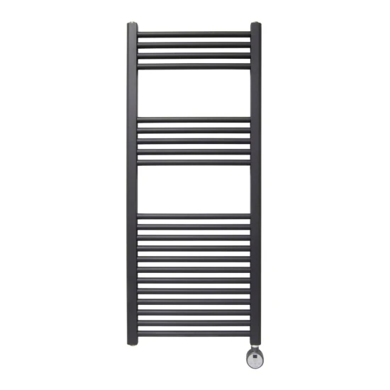 Ecostrad Fina-E Thermostatic Electric Towel Rail - Anthracite 400w (500 X 1200mm) 4 Ecostrad Fina-E Thermostatic Electric Towel Rail - Anthracite 400w (500 X 1200mm) - Image 2
