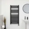 Ecostrad Fina-E IQ WiFi Electric Towel Rail - Black -Astral Moda Shop fina b wifi 01