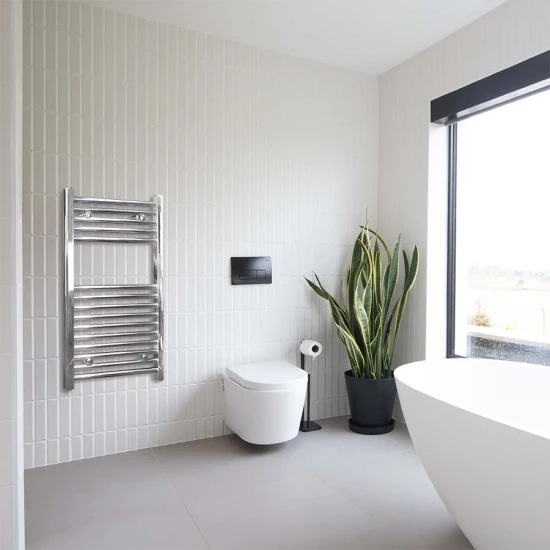 Ecostrad Fina-E Electric Towel Rail - Chrome 200w (500 X 800mm) 5 Ecostrad Fina-E Electric Towel Rail - Chrome 200w (500 X 800mm) - Image 3