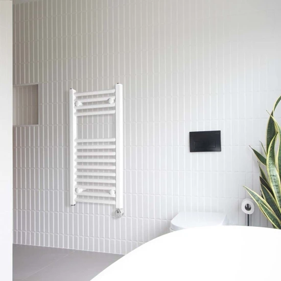 Ecostrad Fina-E Thermostatic Electric Towel Rail - White 10 Ecostrad Fina-E Thermostatic Electric Towel Rail - White - Image 8