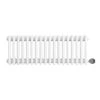 Ecostrad Allerton IQ WiFi Low Triple Column Electric Radiator - White 1000w (830 X 300mm)