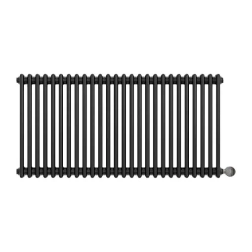 Ecostrad Allerton IQ WiFi Horizontal Double Column Electric Radiator - Anthracite 1500w (1190 X 600mm) -Astral Moda Shop horizontal anth 600x1190