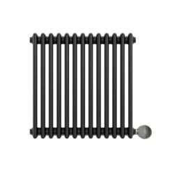 Ecostrad Allerton IQ WiFi Horizontal Double Column Electric Radiator - Anthracite 600w (605 X 600mm)