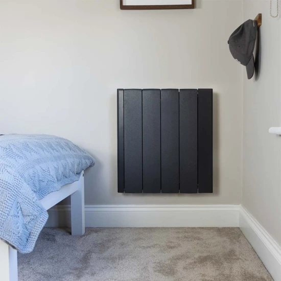 Ecostrad IQ Ceramic WiFi Controlled Electric Radiator - Black 1000w 4 Ecostrad IQ Ceramic WiFi Controlled Electric Radiator - Black 1000w - Image 2