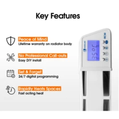 Haverland Designer RC Wave RC3W Electric Radiator - 450w -Astral Moda Shop rcwave ie 3