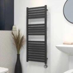 Ecostrad Scala Thermostatic Electric Towel Rail - Anthracite -Astral Moda Shop scala a digital