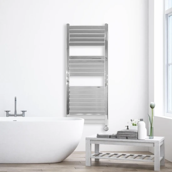 Ecostrad Scala Bluetooth Electric Towel Rail - Chrome 600w (500 X 1200mm) 5 Ecostrad Scala Bluetooth Electric Towel Rail - Chrome 600w (500 X 1200mm) - Image 3