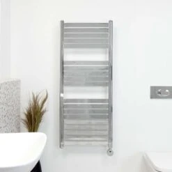 Ecostrad Scala Thermostatic Electric Towel Rail - Chrome